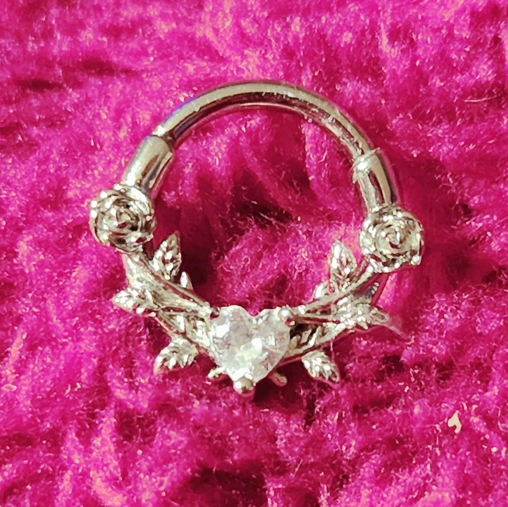 New Surgical Steel Septum clicker 8mm